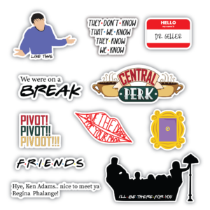 pack friends stickers friends 11 stickers