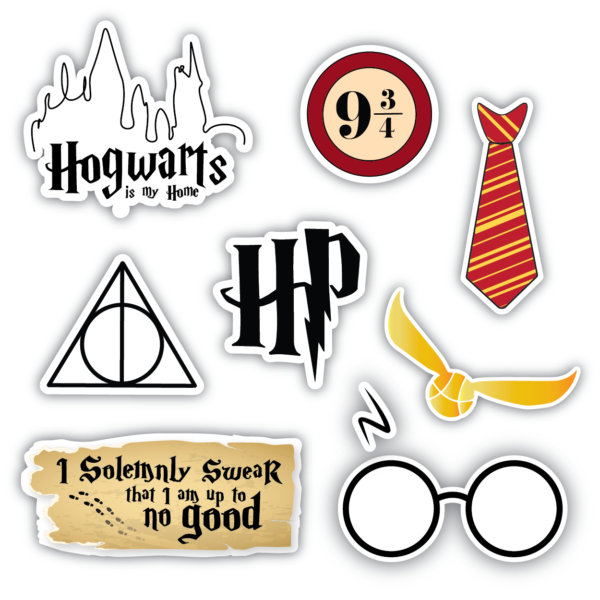 Ensemble de stickers spécialement pour les fan d’Harry Potter !! Des stickers en vinyle mat, qualité supérieur, facile à décoller et waterproof.