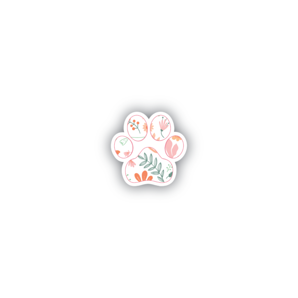 stickers maroc flowery cat paw aesthetic universe maroc by zenou