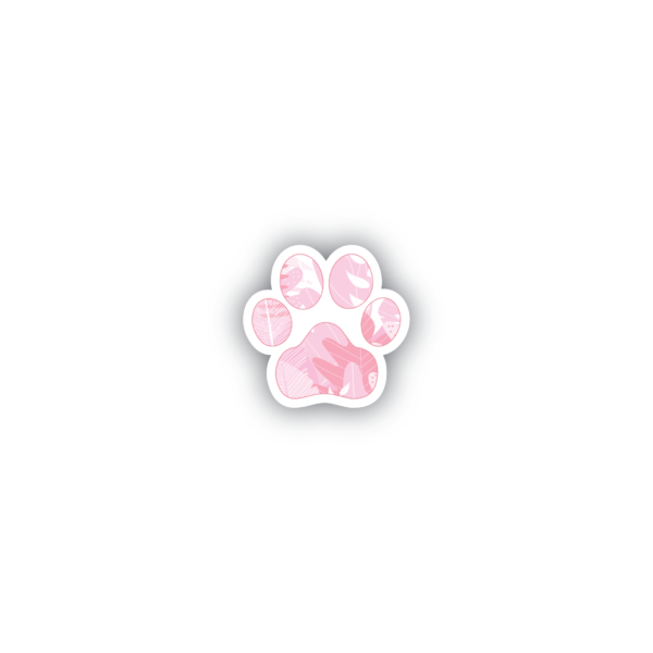 stickers maroc pink cat paw aesthetic universe maroc by zenou