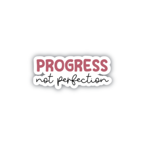 stickers maroc progress not perfection pink nv