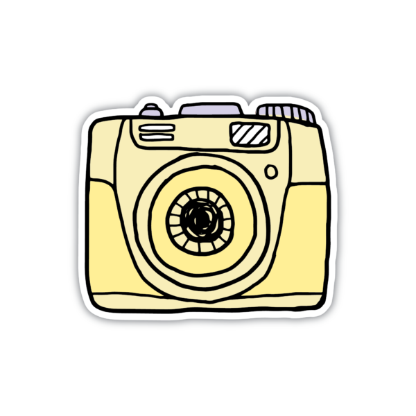 stickers-maroc-yellow-camera-aesthetic-universe-maroc-by-zenou