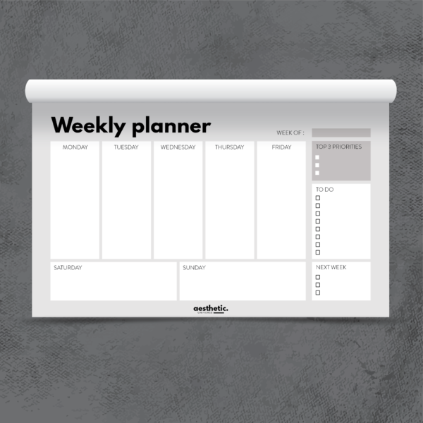 WEEKLY-PLANNER-MAROC-GRAY-AESTHETIC-UNIVERSE-MOROCCO